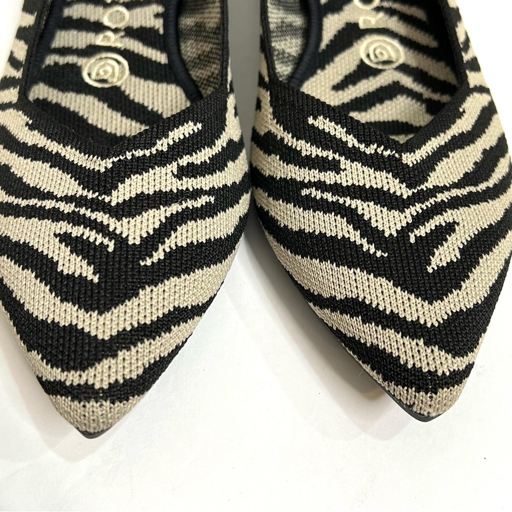 Rothys Zebra Print Flats 8.5 - image 3